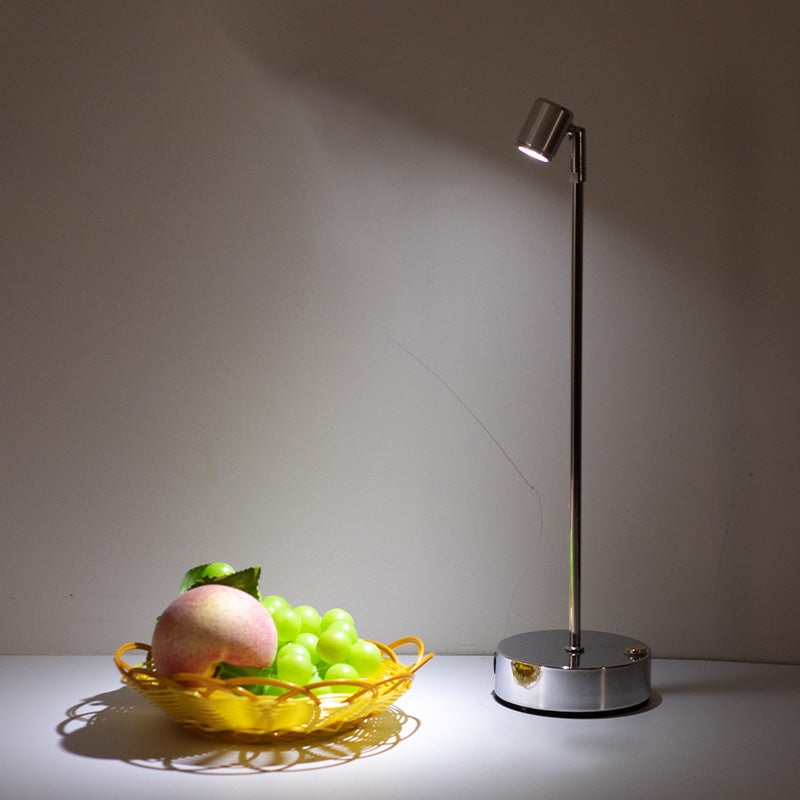 Modern Minimalist Cylindrical Iron LED Table Lamp For Dining Room Lumendat