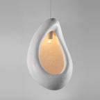 Contemporary Creative Irregular Leaf Shape High Density Polystyrene 1-Light Pendant Light For Living Room