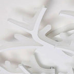 Modern Minimalist Branch Tree Shape Hardware PMMA Shade LED Flush Mount Ceiling Light For Living Room