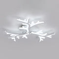 Modern Minimalist Branch Tree Shape Hardware PMMA Shade LED Flush Mount Ceiling Light For Living Room