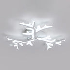 Modern Minimalist Branch Tree Shape Hardware PMMA Shade LED Flush Mount Ceiling Light For Living Room