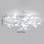 Modern Minimalist Branch Tree Shape Hardware PMMA Shade LED Flush Mount Ceiling Light For Living Room