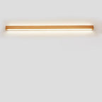 Japanese Simple Solid Wood Strip LED Wall Sconce Lamp