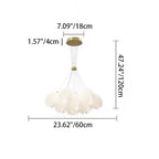 Contemporary Creative Tulip Iron Pe 7/13 Light Chandelier for Living Room BulbSquare