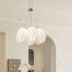 Contemporary Creative Tulip Iron Pe 7/13 Light Chandelier for Living Room BulbSquare