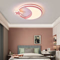 Lumendat Modern Minimalist Kids Star Moon Round Iron Acrylic LED Flush Mount Ceiling Light For Bedroom Lumendat