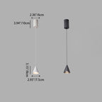 Modern Minimalist Cone Aluminum LED Pendant Light for Bedroom