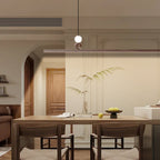 Modern Minimalist Rectangular Bar Aluminum Acrylic LED Island Light Chandelier for Dining Room BulbSquare