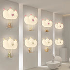 Lumendat Contemporary Creative Kids Crown Animal Iron PE LED Wall Sconce Lamp For Bedroom Lumendat