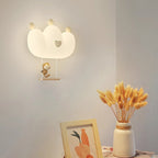 Lumendat Contemporary Creative Kids Crown Animal Iron PE LED Wall Sconce Lamp For Bedroom Lumendat