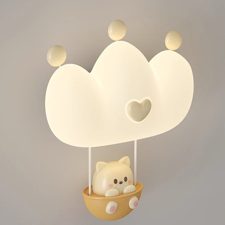 Lumendat Contemporary Creative Kids Crown Animal Iron PE LED Wall Sconce Lamp For Bedroom Lumendat