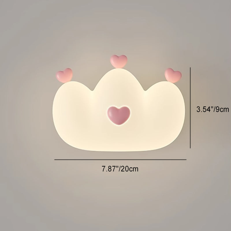 Lumendat Contemporary Creative Kids Crown Animal Iron PE LED Wall Sconce Lamp For Bedroom Lumendat