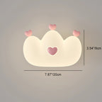 Lumendat Contemporary Creative Kids Crown Animal Iron PE LED Wall Sconce Lamp For Bedroom Lumendat