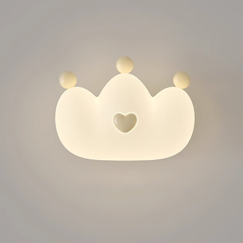 Lumendat Contemporary Creative Kids Crown Animal Iron PE LED Wall Sconce Lamp For Bedroom Lumendat