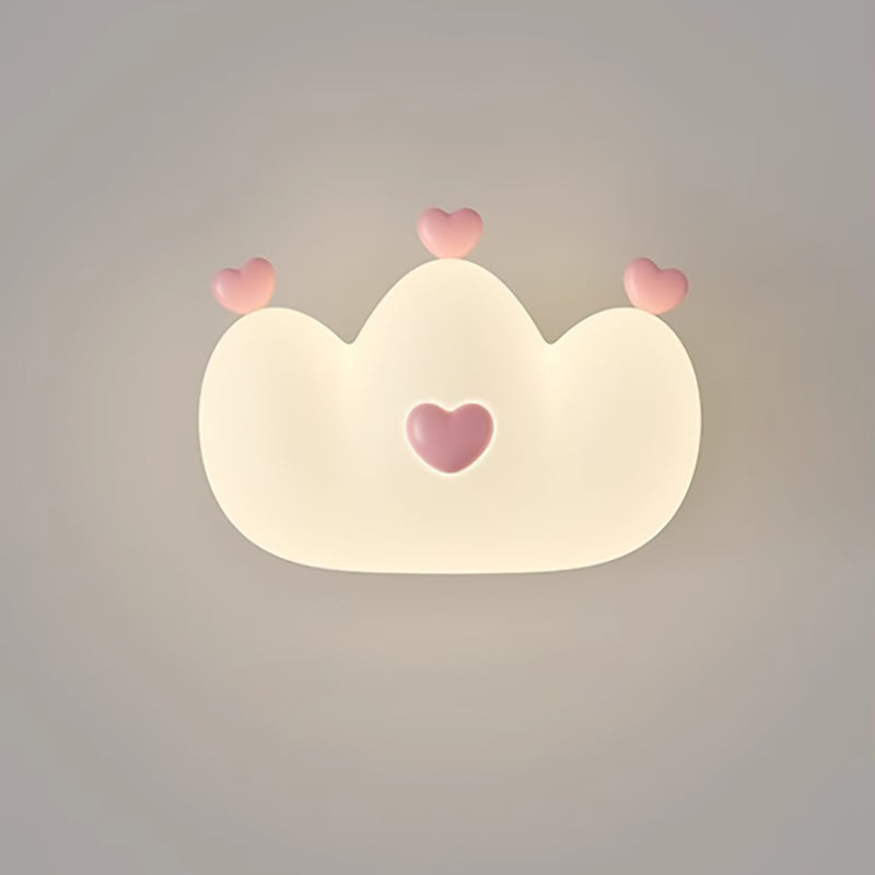 Lumendat Contemporary Creative Kids Crown Animal Iron PE LED Wall Sconce Lamp For Bedroom Lumendat