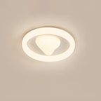 Contemporary Creative Round Strawberry Iron Acrylic LED Flush Mount Ceiling Light For Bedroom