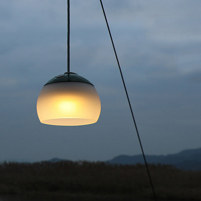 Modern Minimalist Outdoor Rechargeable Globe Plastic LED Outdoor Light For Outdoor Patio Lumendat