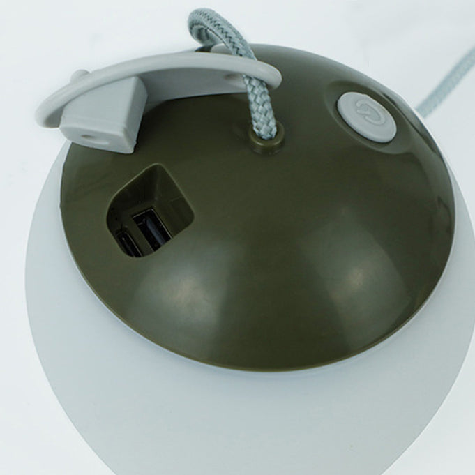 Modern Minimalist Outdoor Rechargeable Globe Plastic LED Outdoor Light For Outdoor Patio Lumendat