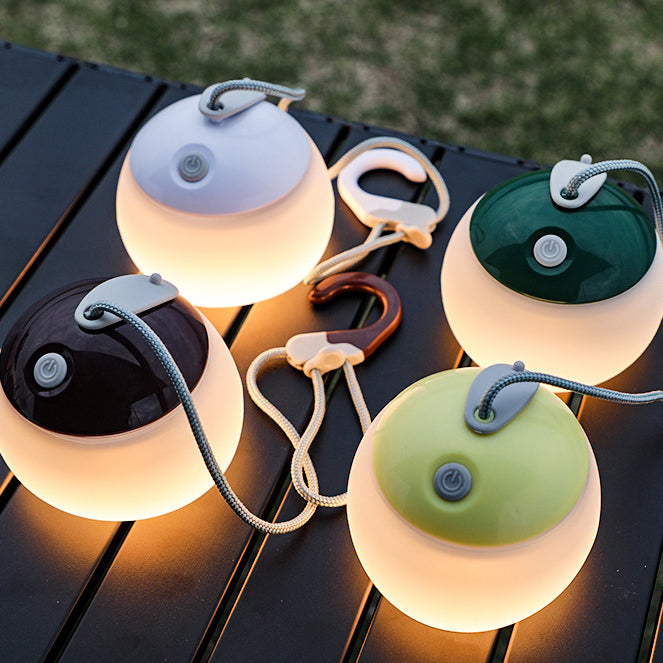 Modern Minimalist Outdoor Rechargeable Globe Plastic LED Outdoor Light For Outdoor Patio Lumendat