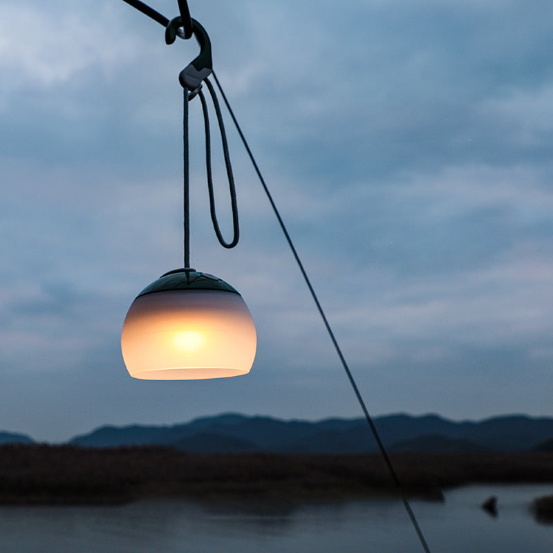 Modern Minimalist Outdoor Rechargeable Globe Plastic LED Outdoor Light For Outdoor Patio Lumendat
