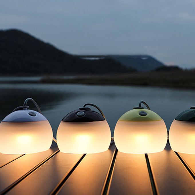 Modern Minimalist Outdoor Rechargeable Globe Plastic LED Outdoor Light For Outdoor Patio Lumendat