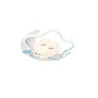 Contemporary Creative Kids Star Moon Rabbit Bear Iron Plastic LED Flush Mount Ceiling Light for Bedroom