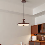 Contemporary Nordic Swingable Round Oval Beads Pleated PVC Shade Iron LED Pendant Light For Living Room