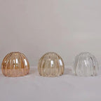 Contemporary Nordic Round Flower Glass Shade Iron Brass 1-light Pendant Light for Living Room Lumendat
