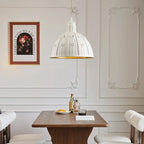 Contemporary Creative Round Dome Castle Resin Hardware 1-Light Pendant Light For Living Room