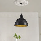 Contemporary Creative Round Dome Castle Resin Hardware 1-Light Pendant Light For Living Room