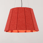 Contemporary Nordic Round Iron Felt 1-Light Pendant Light For Living Room