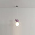 Modern Minimalist Orb Love Heart Hardware Resin 1-Light Pendant Light For Living Room