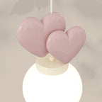 Modern Minimalist Orb Love Heart Hardware Resin 1-Light Pendant Light For Living Room