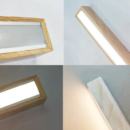 Traditional Japanese Rectangular Bar Wood Aluminum Pc LED Island Light Chandelier for Dining Room