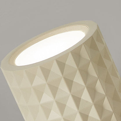 Traditional French Round Cylinder Resin Acrylic LED Flush Mount Ceiling Light for Living Room