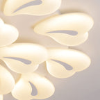 Modern Minimalist Heart Iron Acrylic Shade LED Semi-Flush Mount Ceiling Light For Living Room