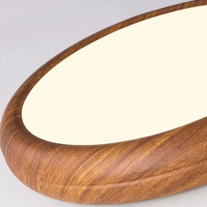 Traditional Japanese Round Iron Acrylic Shade LED Flush Mount Ceiling Light for Bedroom