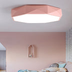 Lumendat Modern Minimalist Kids Diamond Shape Iron Acrylic Shade LED Flush Mount Ceiling Light For Bedroom Lumendat