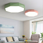 Lumendat Modern Minimalist Kids Diamond Shape Iron Acrylic Shade LED Flush Mount Ceiling Light For Bedroom Lumendat