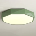 Lumendat Modern Minimalist Kids Diamond Shape Iron Acrylic Shade LED Flush Mount Ceiling Light For Bedroom Lumendat