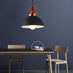 Contemporary Nordic Round Dome Aluminum 1-Light Pendant Light For Living Room