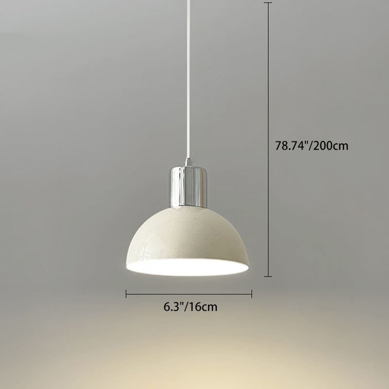 Modern Minimalist Round Globe Round Beads Iron 1-Light Pendant Light For Bedroom