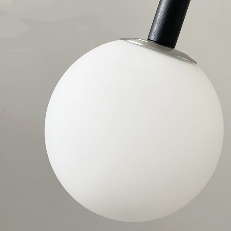 Modern Minimalist Round Globe Round Beads Iron 1-Light Pendant Light For Bedroom