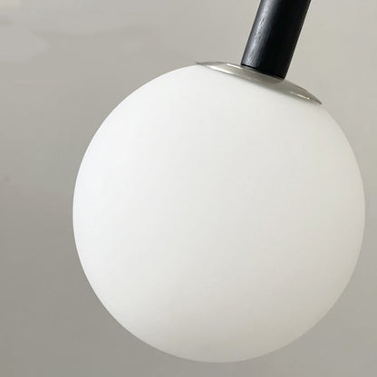Modern Minimalist Round Globe Round Beads Iron 1-Light Pendant Light For Bedroom