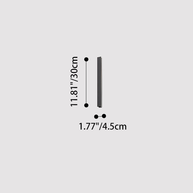 Modern Minimalist Outdoor Waterproof Long Aluminum Acrylic LED Wall Sconce Lamp For Outdoor Patio