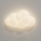 Modern Minimalist Stars Cloud Leaf Hardware PE LED Wall Sconce Lamp For Living Room