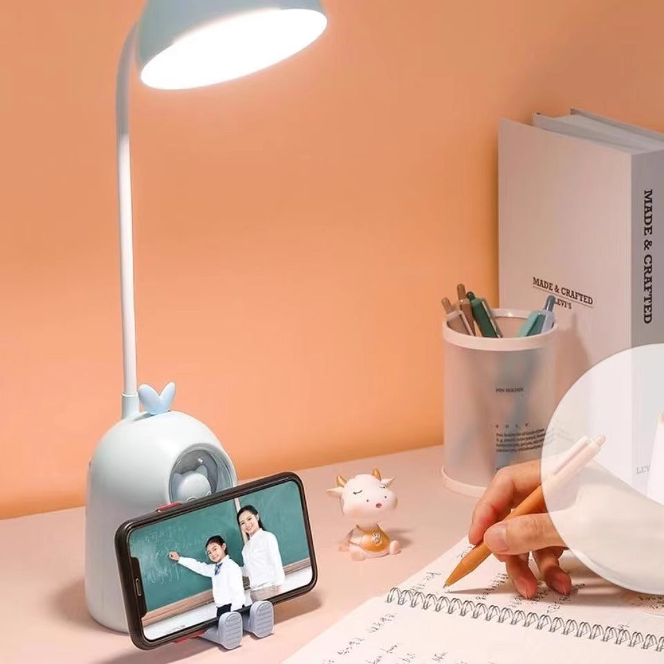 Lumendat Modern Minimalist Kids Round Ball Moe Pets Shape Plastic LED Table Lamp For Living Room Lumendat