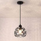 Contemporary Nordic Dome Circle Combination Iron Aluminum Frame 1-Light Pendant Light For Living Room