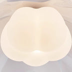 Contemporary Creative Flower Pumpkin Shape Hardware Frame Acrylic Shade 1-Light Flush Mount Ceiling Light For Living Room