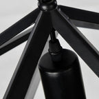 Contemporary Industrial Polygonal Diamond Iron Frame 1-Light Pendant Light For Living Room